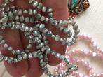 Ketting Barok Parels Licht Blauw, Blauw, Nieuw, Ophalen of Verzenden, Steen of Mineraal