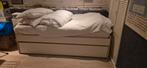 IKEA bed met uitschuifbed in topstaat, Huis en Inrichting, Slaapkamer | Bedden, Ophalen, Wit, Tweepersoons, 140 cm