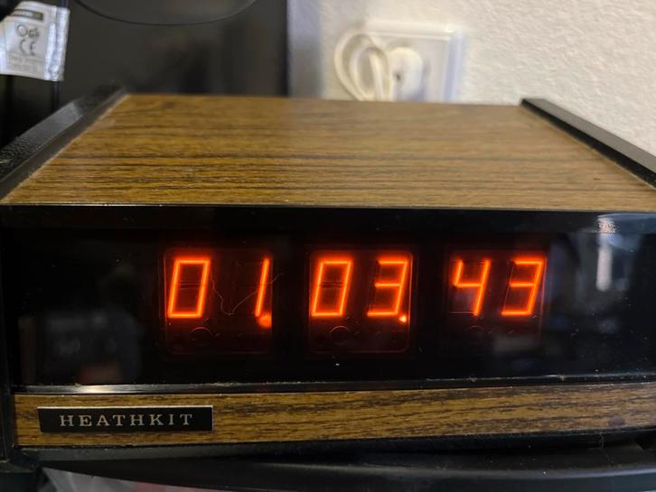 Heathkit GC-1005 digitale wekker - Vintage, Witgoed en Apparatuur, Wekkers, Gebruikt, Digitaal, Ophalen of Verzenden