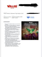 2 tickets walibi fright nights || 19 oktober, Twee personen, Ticket of Toegangskaart