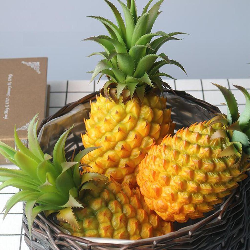 Kunst Ananas / Nep Sier Fruit Voedsel, Huis en Inrichting, Woonaccessoires | Overige, Verzenden, Nieuw