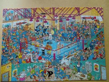 Puzzel 500 stukjes met als thema BOKSWEDSTRIJD			 beschikbaar voor biedingen
