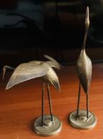 Set van 2 vintage messing kraanvogels. Retro. Hollywood., Ophalen of Verzenden, Zo goed als nieuw, Dier