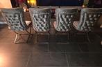 4 Croco Stoelen Grijs - Eric Kuster Style, Ophalen, Eric Kuster, Zo goed als nieuw, Vier