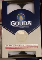 Gouda Waxinelichtjes - 12 stuks, Huis en Inrichting, Woonaccessoires | Kandelaars en Kaarsen, Overige materialen, Wit, Nieuw, Ophalen of Verzenden