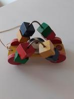 Sio houten trekkarretje met belletje, Antiek en Kunst, Antiek | Speelgoed, Ophalen