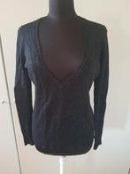 Zwarte Glitter Hema V-hals trui - maat L ***zgan***, Zwart, Maat 42/44 (L), Ophalen of Verzenden, Zo goed als nieuw