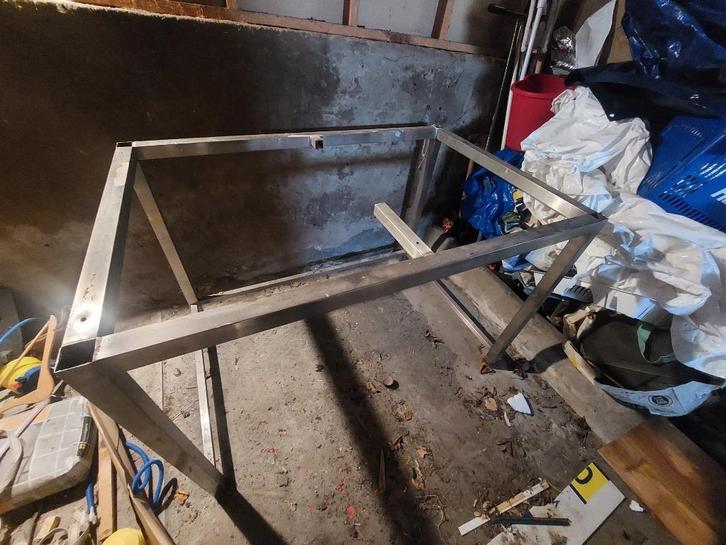 Tafel Basis Stalen Constructie       µ9z, Doe-het-zelf en Verbouw, Metalen, Ophalen of Verzenden