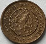 Schitterende halve cent 1883, Ophalen of Verzenden, Koning Willem III, Overige waardes, Losse munt