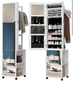 Spiegel Kast Make-Up Sieraden Jewellery Met sleutel, Ophalen of Verzenden, Zo goed als nieuw, 25 tot 50 cm, Minder dan 100 cm