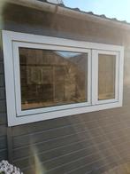 Gratis Gevelraam kozijn kunstof met dubbelglas, Doe-het-zelf en Verbouw, Glas en Ramen, Ophalen, Gevelraam of Ruit, Gebruikt, 80 tot 120 cm