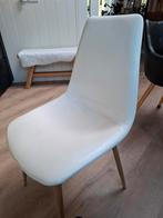 Witte design stoelen, Huis en Inrichting, Stoelen, Gebruikt, Wit, Ophalen of Verzenden, Metaal