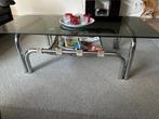 Retro salontafel, Ophalen, Gebruikt, 100 tot 150 cm, Glas