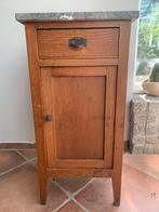 Antiek nachtkastje, Huis en Inrichting, Slaapkamer | Nachtkastjes, Ophalen, Gebruikt, Minder dan 45 cm, 70 cm of meer