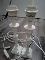 2x lampvoet wit 28cm, Huis en Inrichting, Lampen | Hanglampen, Ophalen of Verzenden, Zo goed als nieuw, Minder dan 50 cm