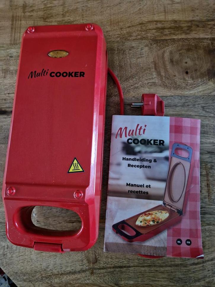 Multi Cooker, Witgoed en Apparatuur, Contactgrills, Zo goed als nieuw, Uitneembare platen, Ophalen
