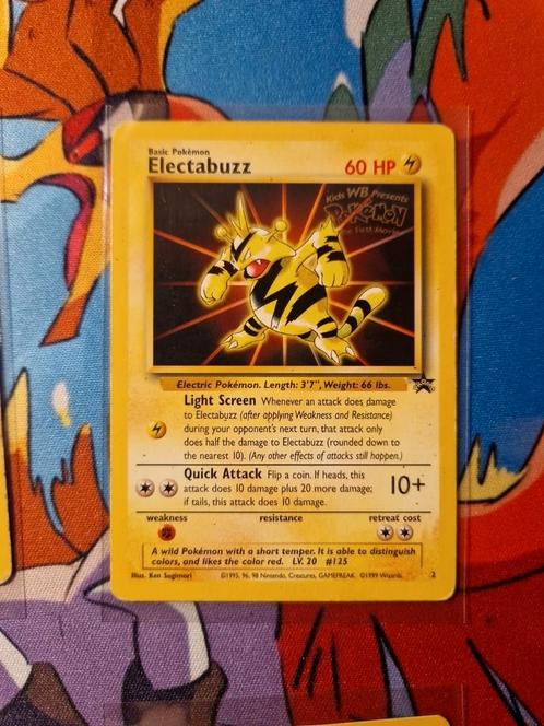 Electabuzz Black Star Promo 2 WB The First Movie, Hobby en Vrije tijd, Verzamelkaartspellen | Pokémon, Zo goed als nieuw, Losse kaart