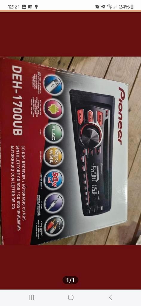 Pioneer DEH-1700UB Autoradio CD RDS, Auto diversen, Autoradio's, Ophalen
