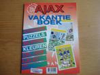 Ajax vakantieboek, Verzamelen, Sportartikelen en Voetbal, Boek of Tijdschrift, Gebruikt, Ophalen of Verzenden, Ajax