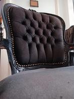 Twee prachtige zwarte barokstyle fauteuils., Huis en Inrichting, Stoelen, Twee, Gebruikt, Barok, Hout