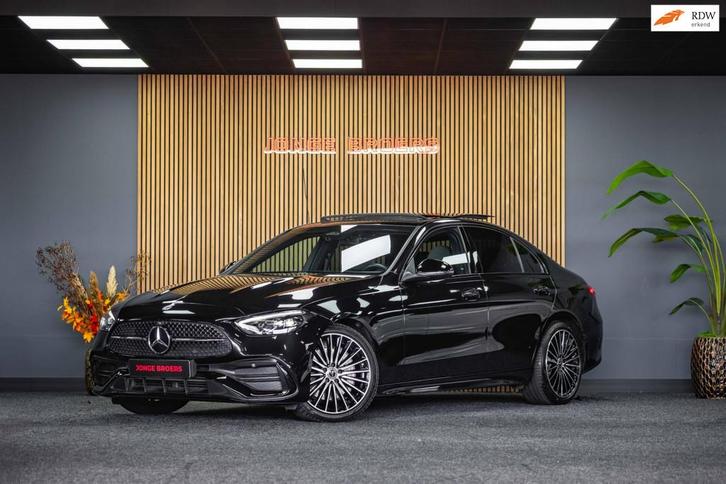 Mercedes-Benz C-klasse 200 AMG Line |Pano|BTW|Night, Auto's, Mercedes-Benz, Bedrijf, Te koop, C-Klasse, ABS, Achteruitrijcamera