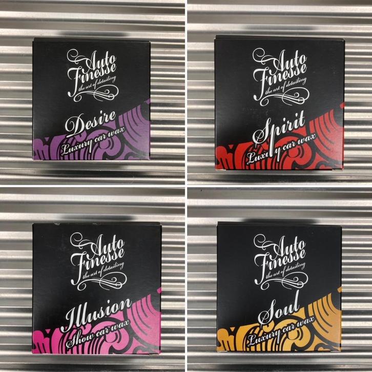 AUTO FINESSE Desire / Spirit / Illusion / Soul - auto wax !, Auto diversen, Onderhoudsmiddelen, Ophalen of Verzenden