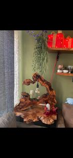 Boomstam Lamp, Huis en Inrichting, Woonaccessoires | Zuilen en Pilaren, Ophalen, Zo goed als nieuw
