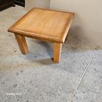 Massief eikenhouten bijzettafel, Ophalen, Zo goed als nieuw, Rechthoekig, Minder dan 55 cm