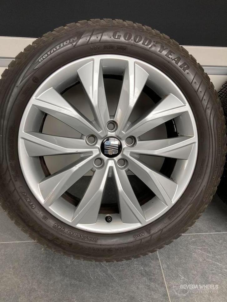 17'' originele Seat Ateca velgen + allseason banden 5x112, Auto-onderdelen, Banden en Velgen, Banden en Velgen, All Season, 17 inch