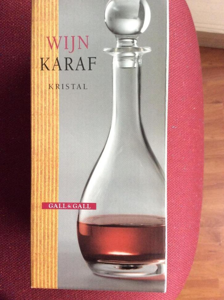 kristal wijnkaraf likeurkaraf portkaraf, Antiek en Kunst, Antiek | Glas en Kristal, Verzenden