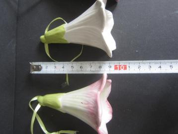 porseleinen COPIHUE klokwinde bloemen kelken hangers KERST beschikbaar voor biedingen