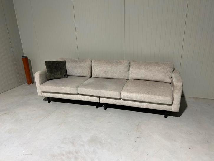 Stijlvolle beige bank in zeer goede staat!, Huis en Inrichting, Banken | Bankstellen, Zo goed als nieuw, Rechte bank, Driepersoons