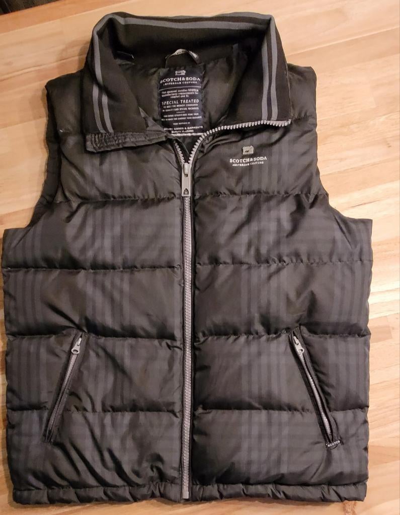 Scotch & Soda Bodywarmer - Maat L - Zwart/Antraciet, Kleding | Heren, Bodywarmers, Maat 52/54 (L), Zwart, Ophalen of Verzenden