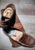 TOD'S Leren dames loafers, bruin Maat 38 ZGAN, Loafers, Bruin, TOD'S, Ophalen of Verzenden