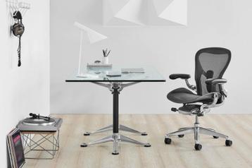 herman miller aeron zwart chroom onderstel bureaustoel beschikbaar voor biedingen