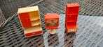 Poppenhuis meubels Jean West Germany kast televisie oranje, Ophalen of Verzenden, Gebruikt, Poppenhuis