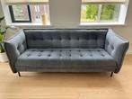 Blauwe driezits bank Eijerkamp, Ophalen, Gebruikt, Driepersoons, 75 tot 100 cm
