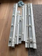 Luxaflex jaloezieën wit aluminium 5cm - 12 stuks, Gebruikt, 100 tot 150 cm, Wit, Ophalen of Verzenden