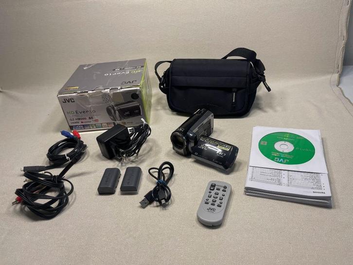 JVC GZ-HM200BE Digitale Full HD camcorder -zeer compleet, Audio, Tv en Foto, Videocamera's Digitaal, Zo goed als nieuw, Camera