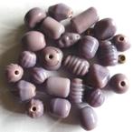 Lila glas kralen 8-10 mm, Hobby en Vrije tijd, Kralen en Sieraden maken, Verzenden, Nieuw, Kraal