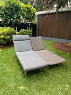 Ligbedden van 4 seasons outdoor 2 stuks rotan, Tuin en Terras, Tuinsets en Loungesets, Rotan, Zo goed als nieuw, Loungeset, Ophalen