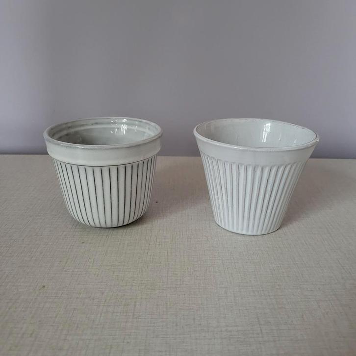 Westraven Erica vintage bloempotten 2x, Verzamelen, Retro, Huis en Inrichting, Ophalen of Verzenden