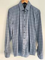 Blauw overhemd Olymp Level 5, maat 38 (body fit), Blauw, Halswijdte 38 (S) of kleiner, Ophalen of Verzenden, Olymp