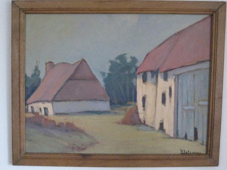Schilderij Holemans Groot, Antiek en Kunst, Kunst | Schilderijen | Klassiek, Ophalen of Verzenden