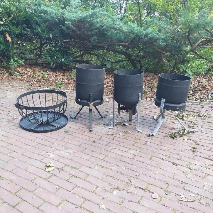 Vuurschaal , vuurkorf,  bbq  vanaf 10,- per stuk, Tuin en Terras, Vuurkorven, Zo goed als nieuw, Ophalen