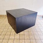 Houten Kubus Design Salontafel op Wielen, Huis en Inrichting, Ophalen, Gebruikt, 50 tot 100 cm, -