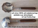 1910/1920, theetreef, natfruitschep, suikerstrooier, Antiek en Kunst, Ophalen of Verzenden