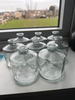 8 Kleine vaasjes van Action - Leuk voor bloemen!, Ophalen, Nieuw, Glas, Pot, Bus of Blik