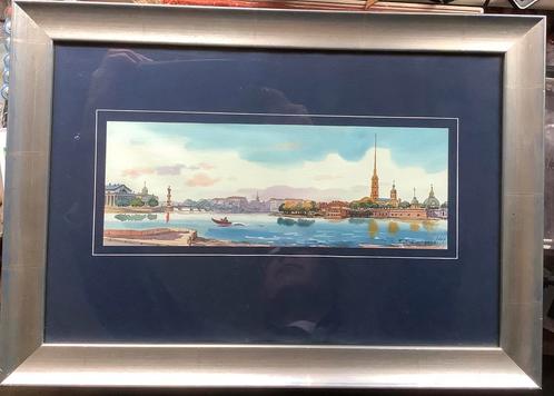 Sint-Petersburg, Leningrad, Hermitage, schilderij Rusland, Antiek en Kunst, Kunst | Schilderijen | Klassiek, Ophalen of Verzenden