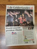 De Gelderlander - Obama wint verkiezingen 2008, Ophalen of Verzenden, 1980 tot heden, Nederland, Krant